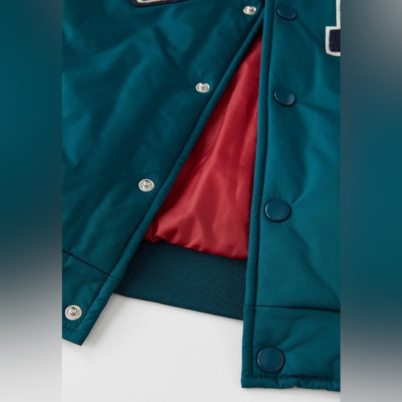 Kids Patch Varsity Bomber Blue | Zara Coats And Jackets - Picture 5 of 11